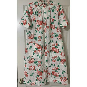 MODEL'S COAT Vintage 70’s House Dress Size 10 Bright Colorful Floral Print (F18)